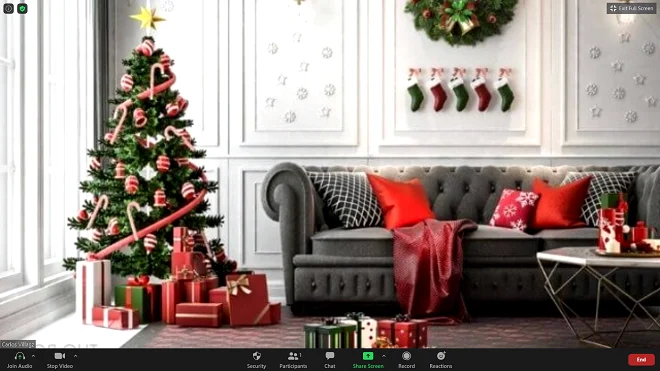 How to put a Christmas background in Zoom for PC – alfanoTV