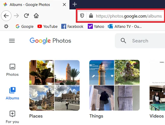 Retrieving photos from an Android smartphone using Google Photos on a PC