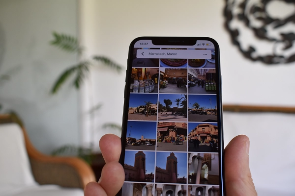 Google Photos interface on a smartphone
