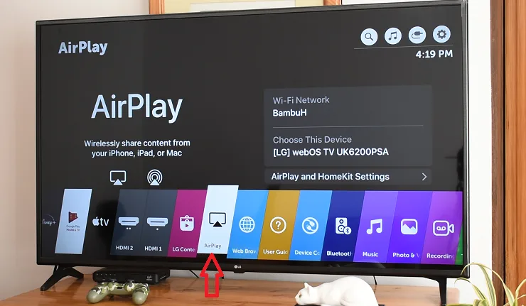 AirPlay sur LG Smart TV