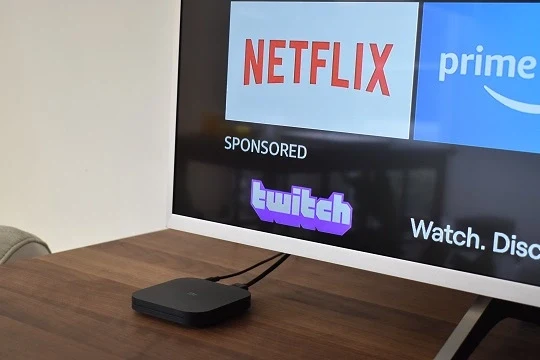 Xiaomi Mi Box S connected to TV