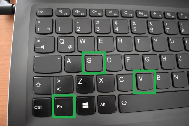 Key combination to unlock the keyboard of a Lenovo laptop