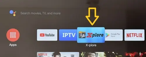 X-plore flie manager for Android TV