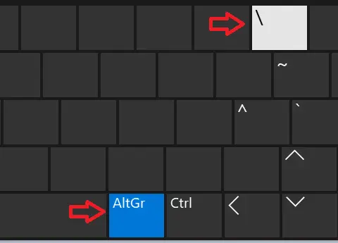 Lige Desværre Logisk How to type Backslash on Windows keyboard – alfanoTV