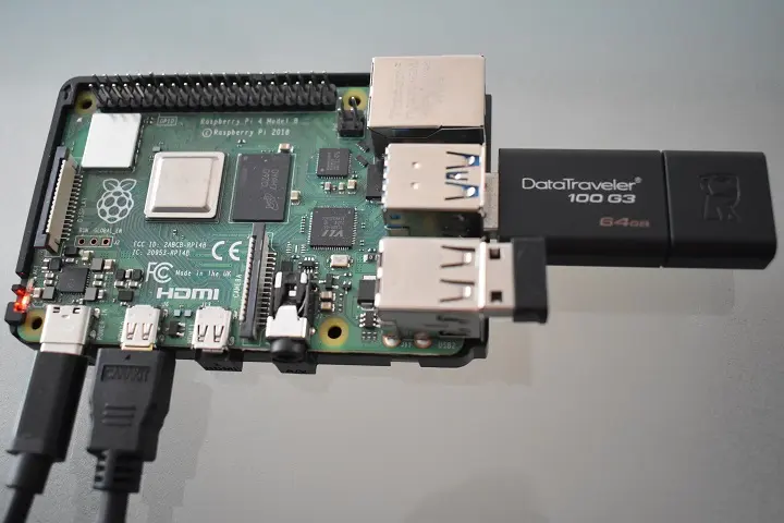 Booting a Raspberry Pi 4 from a USB stick