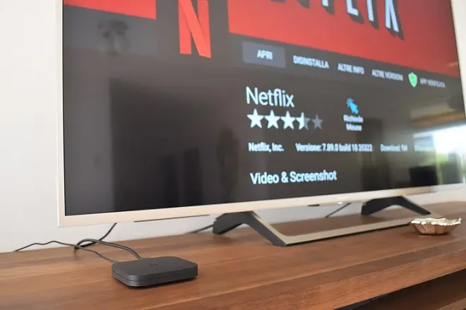 Netflix installation page on a TV Box with Android 7

